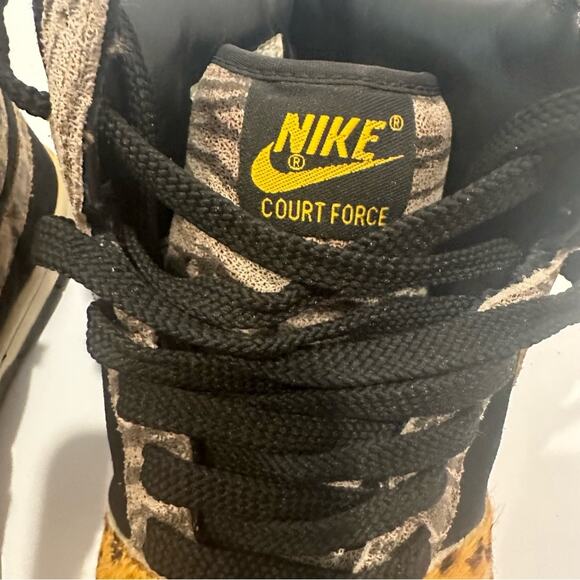 Nike Men's Sneakers sz 8.5 Nike Court Force Animal Print sz 8.5 Leopard - Picture 4 of 7